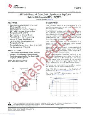 TPS54319EVM-626 datasheet  