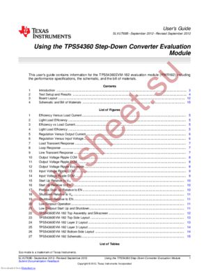 TPS54360EVM-182 datasheet  