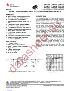 TPS62228DDCRG4 datasheet  