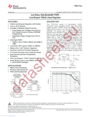 TPS71726 datasheet  