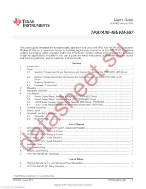 TPS7A30-49EVM-567 datasheet  