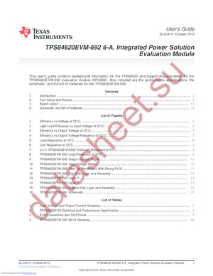 TPS84620EVM-692 datasheet  