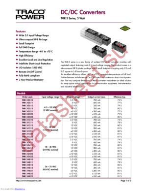 TMR3-4822 datasheet  