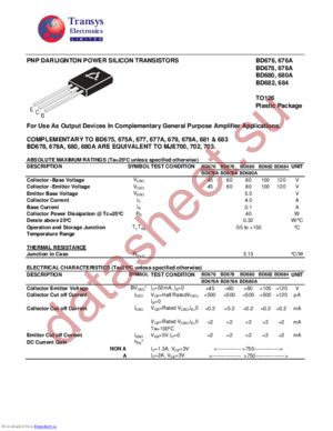 BD682A datasheet  