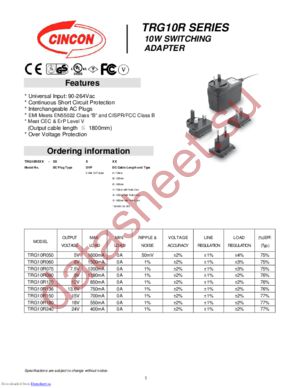 TRG10R180-11E03-Level-V datasheet  