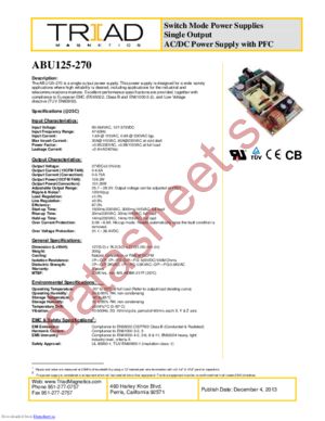 ABU125-270 datasheet  