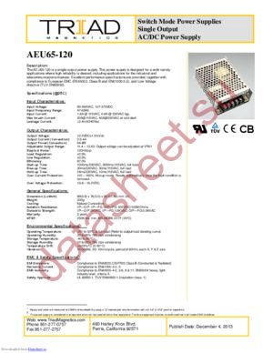 AEU65-120 datasheet  