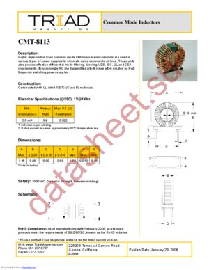 CMT-8105 datasheet  