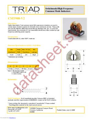CMT908-V2-B datasheet  