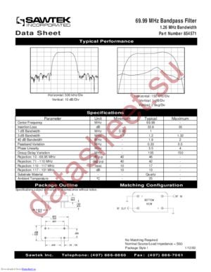 854571 datasheet  