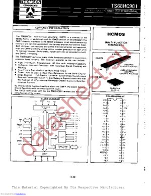 TS68HC901CC4 datasheet  