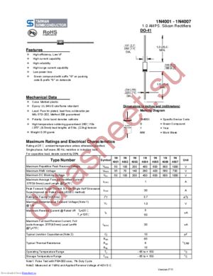 1N4001_11 datasheet  