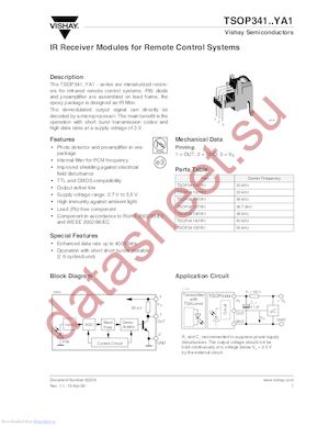 TSOP34136YA1 datasheet  