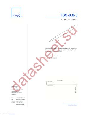 TSS-0.8-5 datasheet  