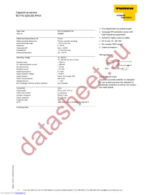 BCF10-Q20L60-RP4X datasheet  