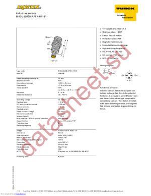 BI10U-EM30-AP6X-H1141 datasheet  