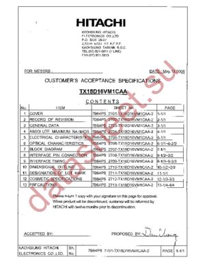 TX18D16VM1CAA datasheet  