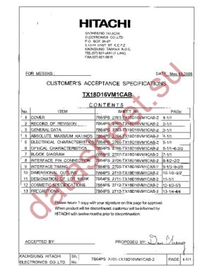 TX18D16VM1CAB datasheet  