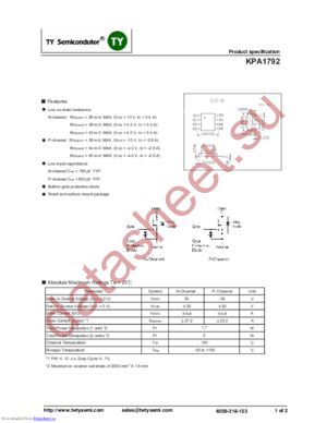 KPA1792 datasheet  