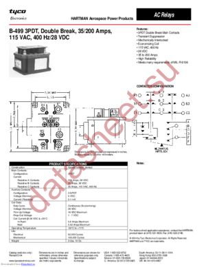 B-499 datasheet  