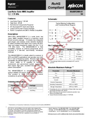 MAAM12000-A1G datasheet  