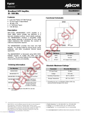 MAAMSS0031SMB-01 datasheet  