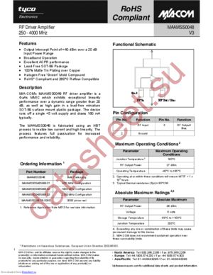 MAAMSS0048SMB-01 datasheet  