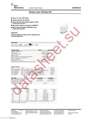 PCH-109D2M-WG datasheet  