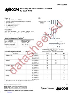 PD10-0042-S datasheet  
