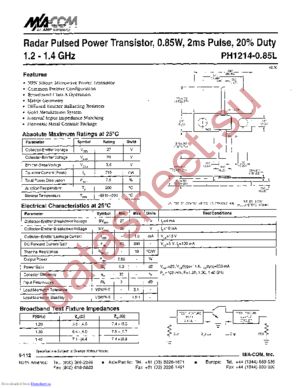 PHI214-0851 datasheet  