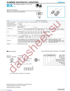 UBX1A102MHL datasheet  