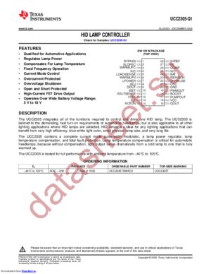 UCC2305TDWRQ1 datasheet  