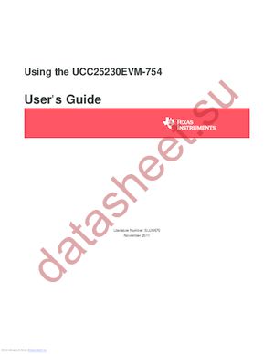 UCC25230EVM-754 datasheet  