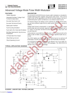 UCC25701DG4 datasheet  