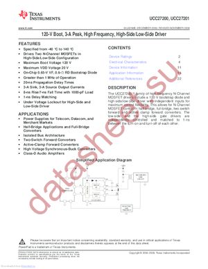 UCC27200D datasheet  