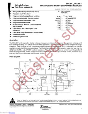 UCC3917NG4 datasheet  