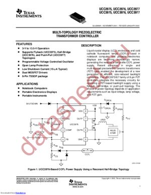 UCC3976PWG4 datasheet  