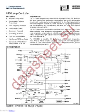 UCC2305DWG4 datasheet  