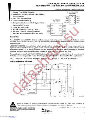 UCC25706DG4 datasheet  