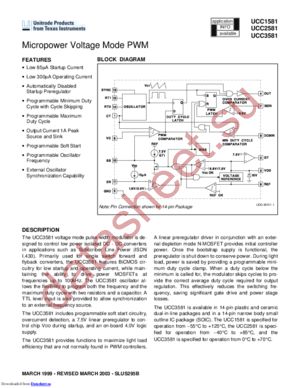 UCC2581DTRG4 datasheet  