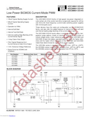 UCC3801-D datasheet  