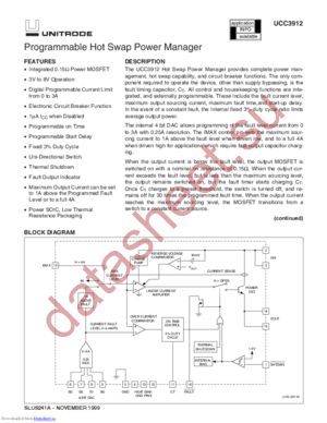 UCC3912DPRTR datasheet  