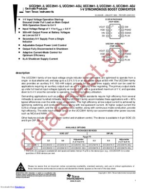 UCC3941N-ADJ datasheet  