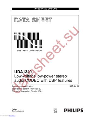 UDA1340M/N1 datasheet  