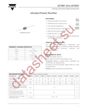 UF4007-E3/51 datasheet  