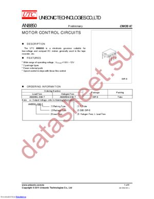 AN8850L-D08-T datasheet  