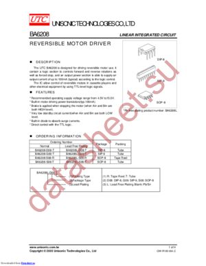 BA6208-S08-R datasheet  