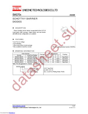 BAS70SL-AE3-R datasheet  