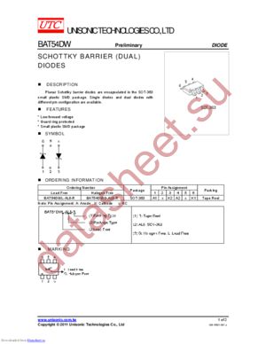 BAT54ADWL-AL6-R datasheet  