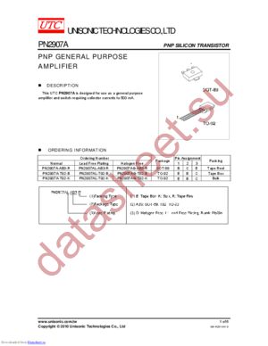 PN2907AG-T92-B datasheet  